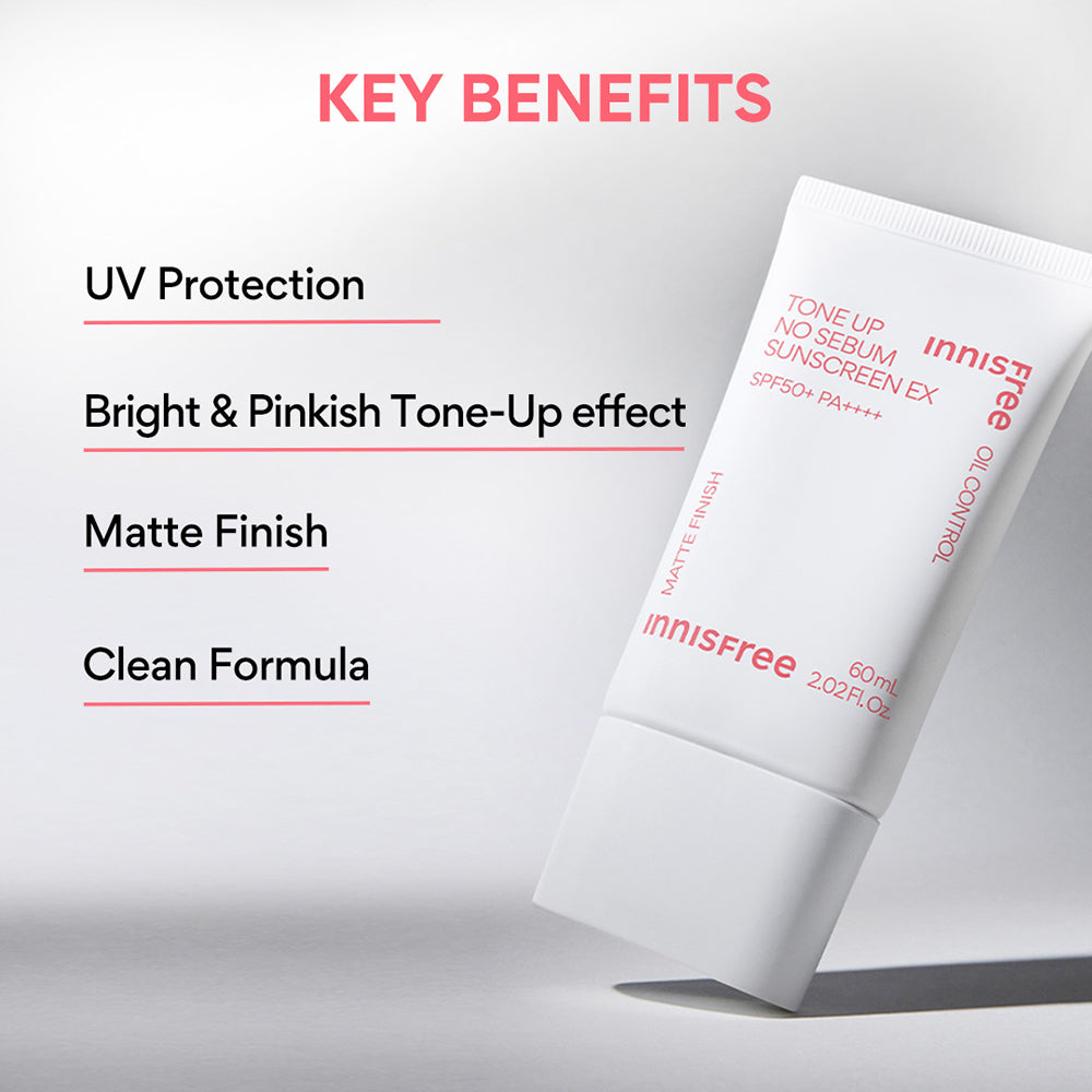 Tone Up No Sebum Sunscreen SPF50 60ML